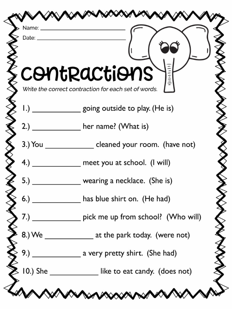 Contraction | PDF