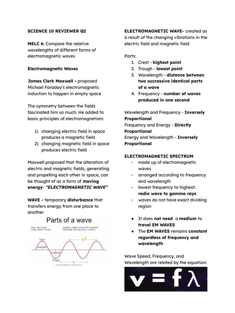 Electromagnetic Waves and Optics Review | PDF | Electric Generator ...