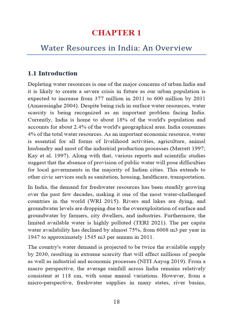 Water Scarcity Crisis in Urban India | PDF | Groundwater | Water
