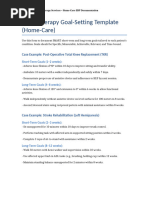 Physiotherapy SMART Goal-Setting Guide | PDF