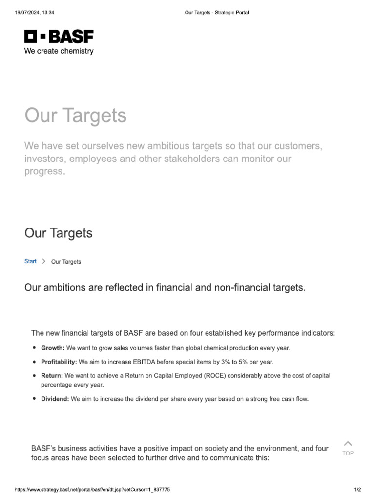 Our Targets | PDF