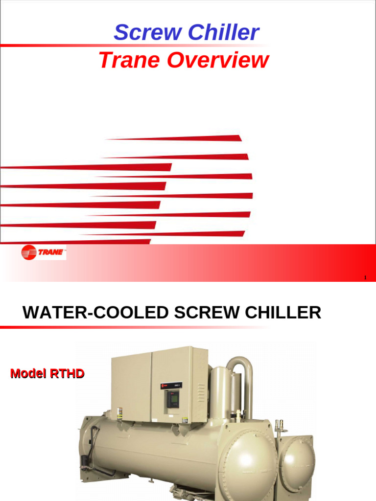 RTHD Screw Chiller TRANE Vs Competitors | PDF | Electric Motor | Gear