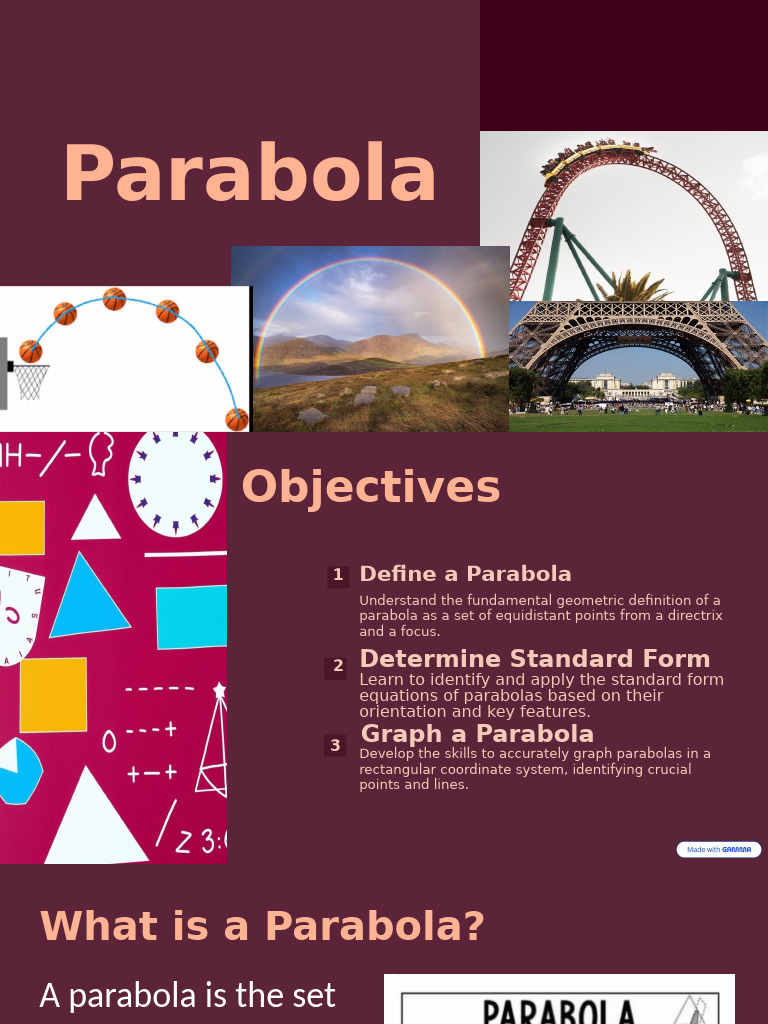 Understanding Parabolas: Definition & Graphing | PDF