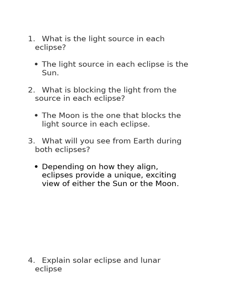 Understanding Solar and Lunar Eclipses | PDF