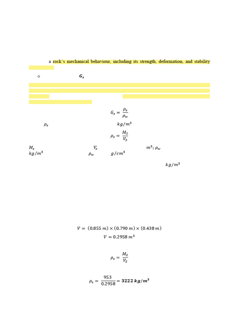 Physical Properties of Rocks Explained | PDF | Porosity | Density