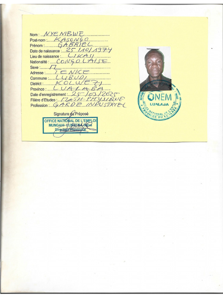 Nyembwe Kasongo | PDF