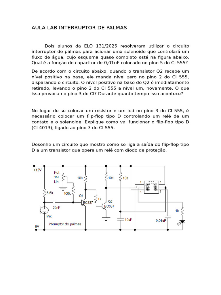 Aula Lab Interruptor de Palmas | PDF