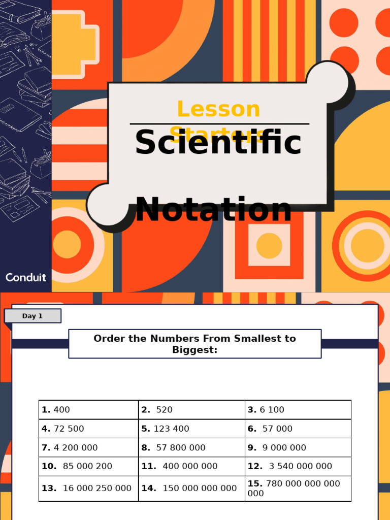 Cfe M 1717584569 Scientific Notation Five Lesson Starters Powerpoint ...
