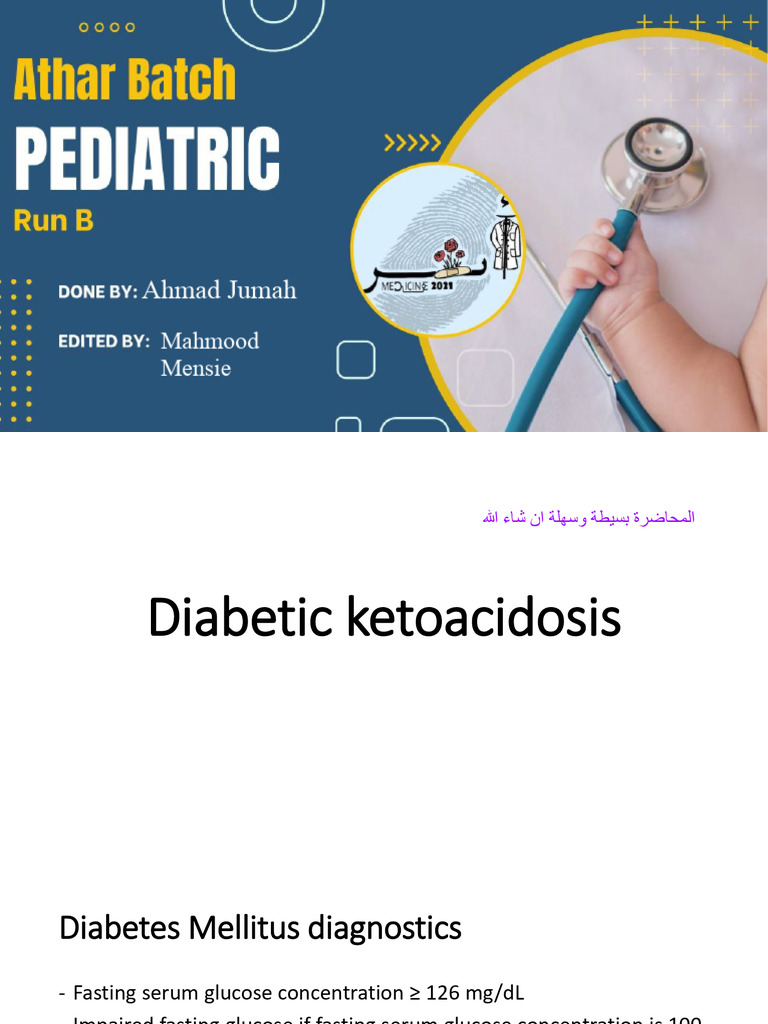 Diabetic Ketoacidosis | PDF | Diabetes | Human Diseases And Disorders
