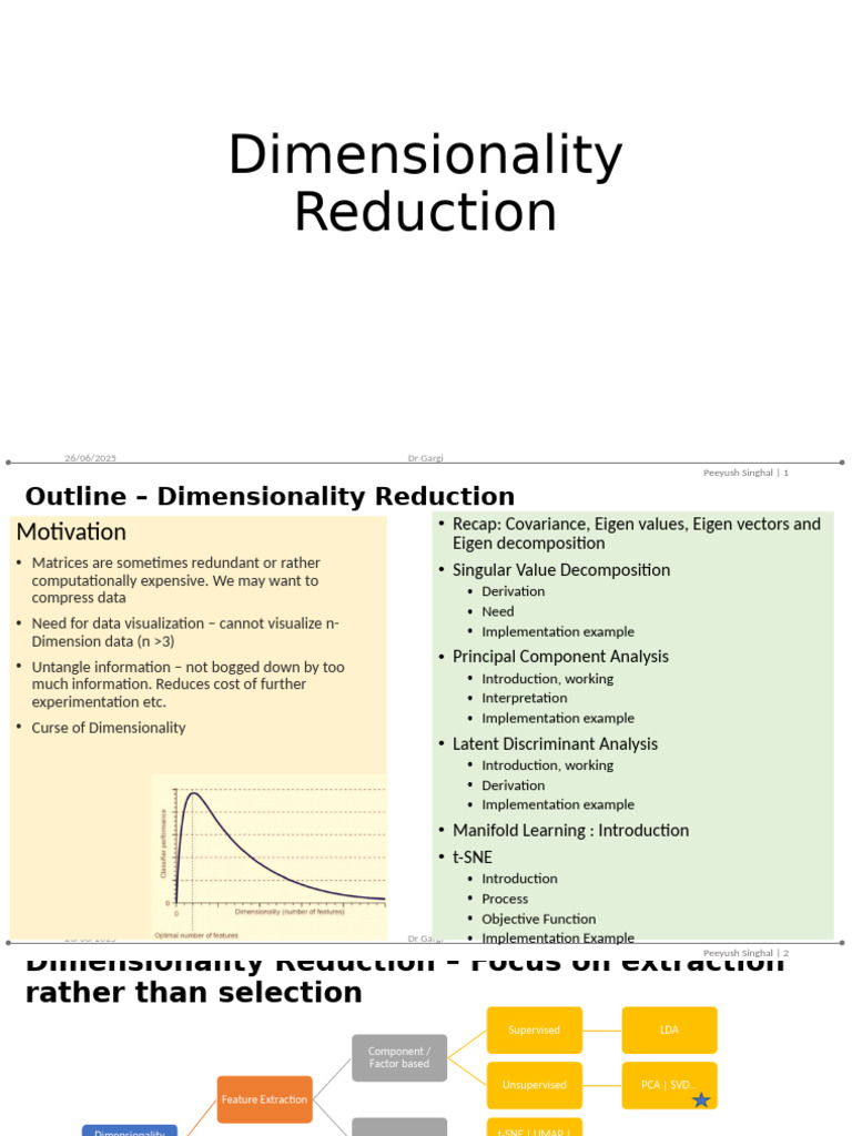 Dimensionality Reduction Techniques Explained | PDF | Principal ...