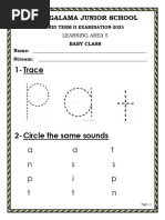 Baby Class Term 1 Homework PDF | PDF