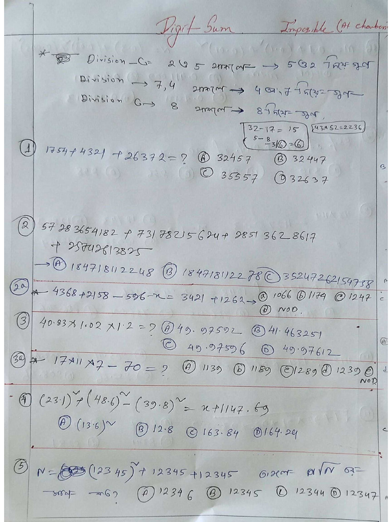 Digit Sum Concept | PDF