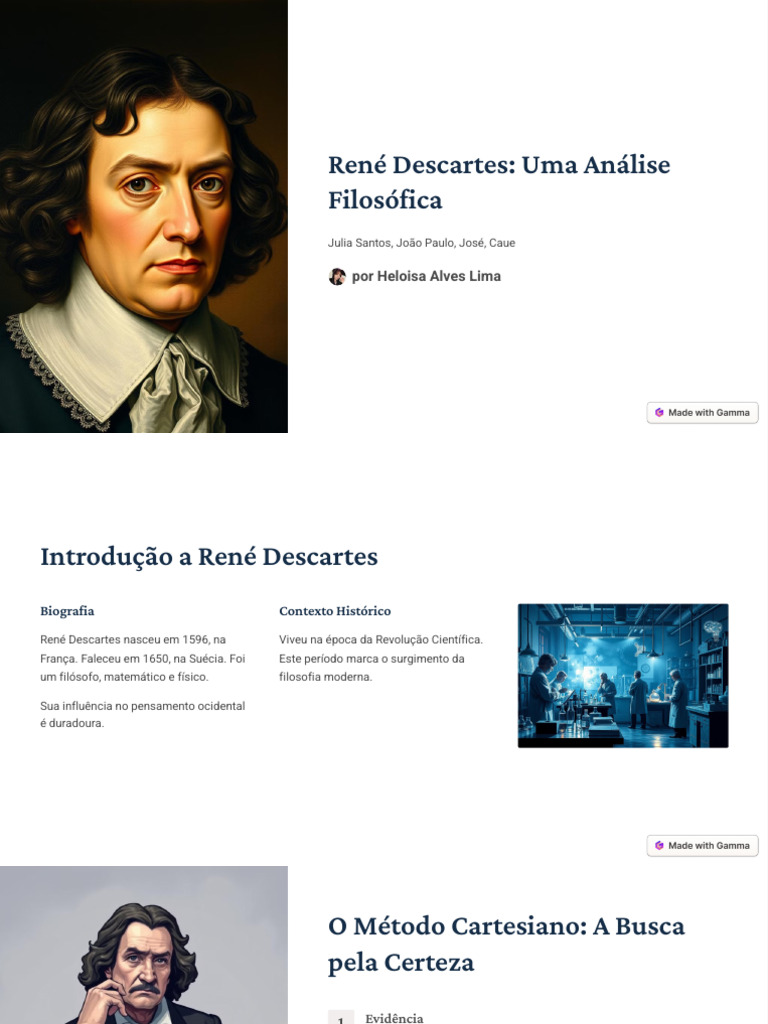 Análise do Legado de René Descartes | PDF | René Descartes | Science