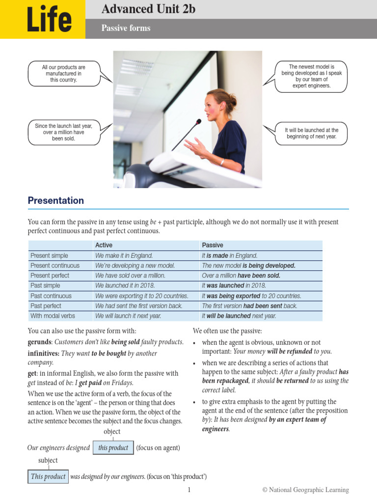 Life2e BrE 6ad Grammar Worksheet Unit02b | PDF | Linguistic Typology ...