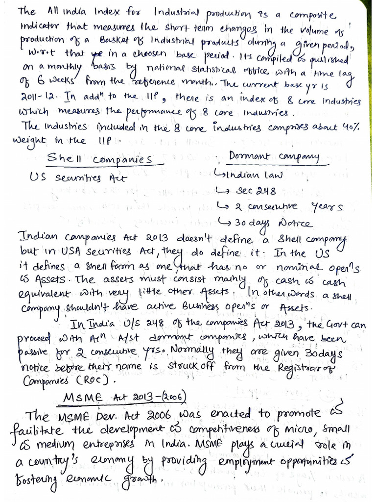 Economy Class Notes 1 | PDF