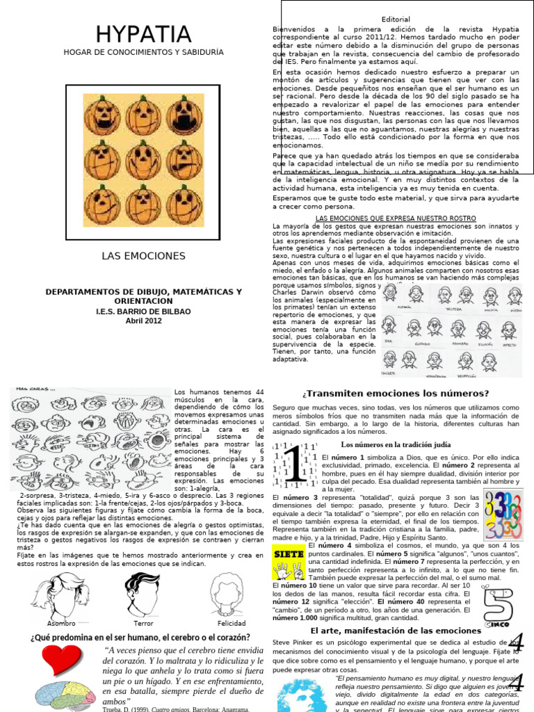 Emociones y su Expresión Facial | PDF | Las emociones | Triángulo