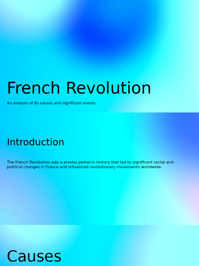 Causes and Events of the French Revolution | PDF | French Revolution ...