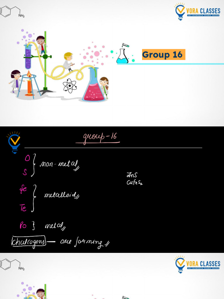 Group 16 Elements and Their Reactions | PDF