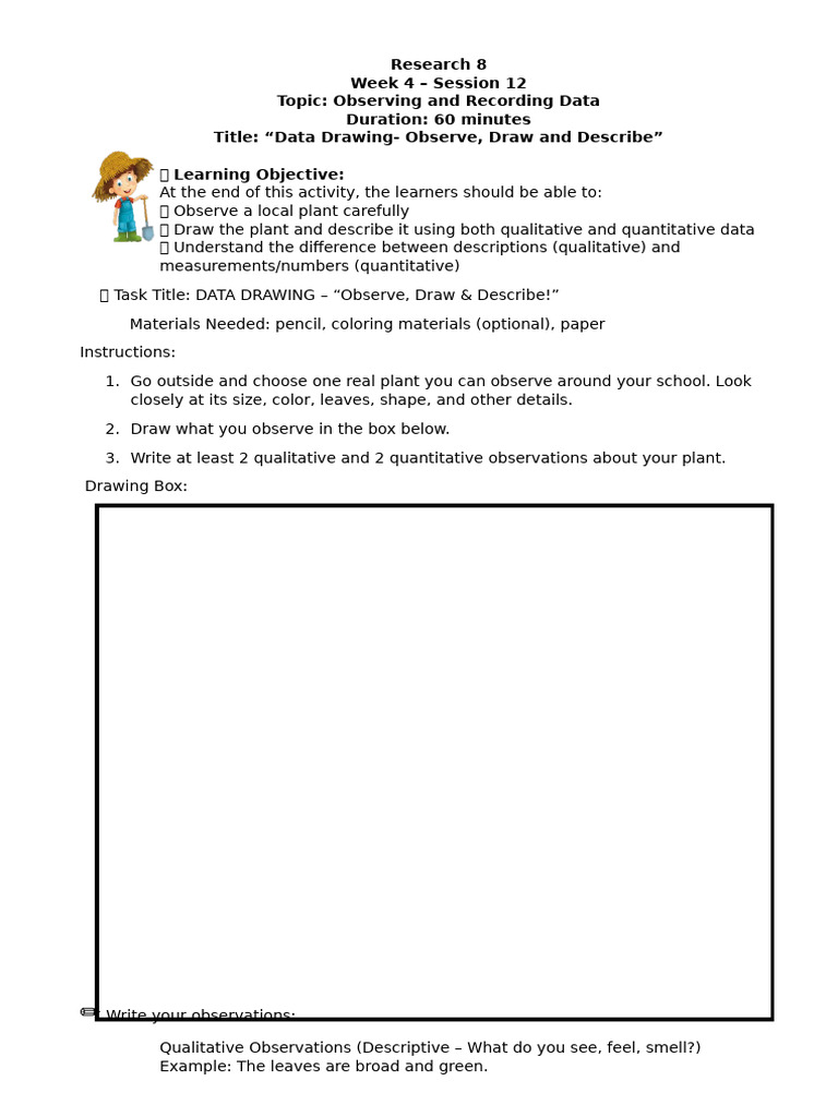 RFS ACTIVITY SHEETS FOR QUARTER 1 Week 4 | PDF | Quantitative Research ...