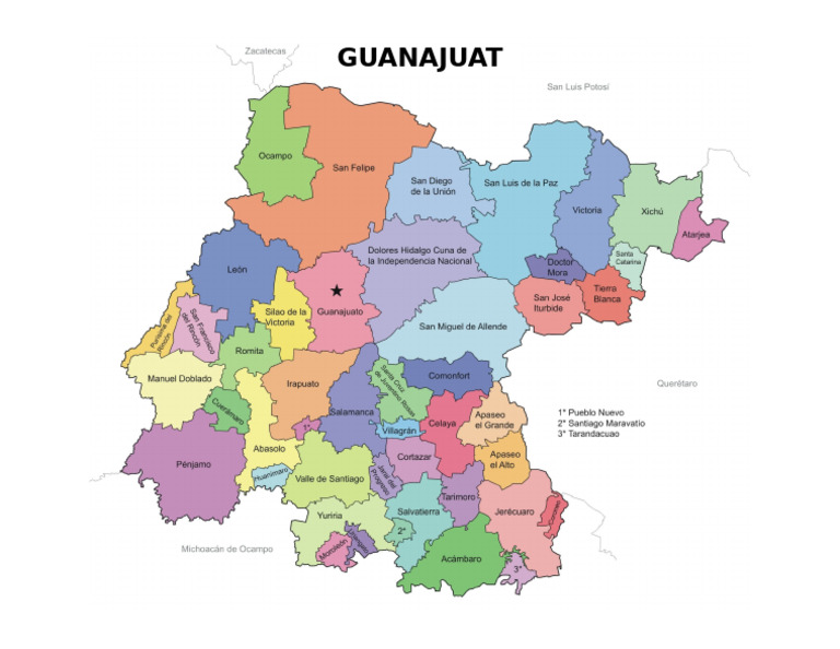 Mapa de Guanajuato | PDF