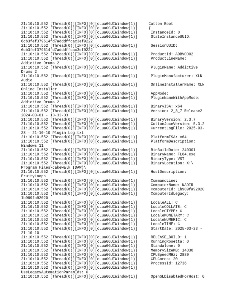 2025-03-23 - 21-10-10 Plugin Log | PDF | Computing Platforms | Computer ...