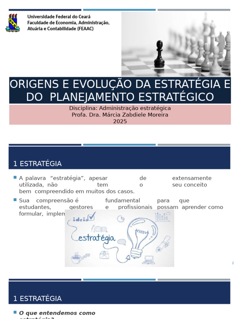 Origens e Evolução da Estratégia Empresarial | PDF