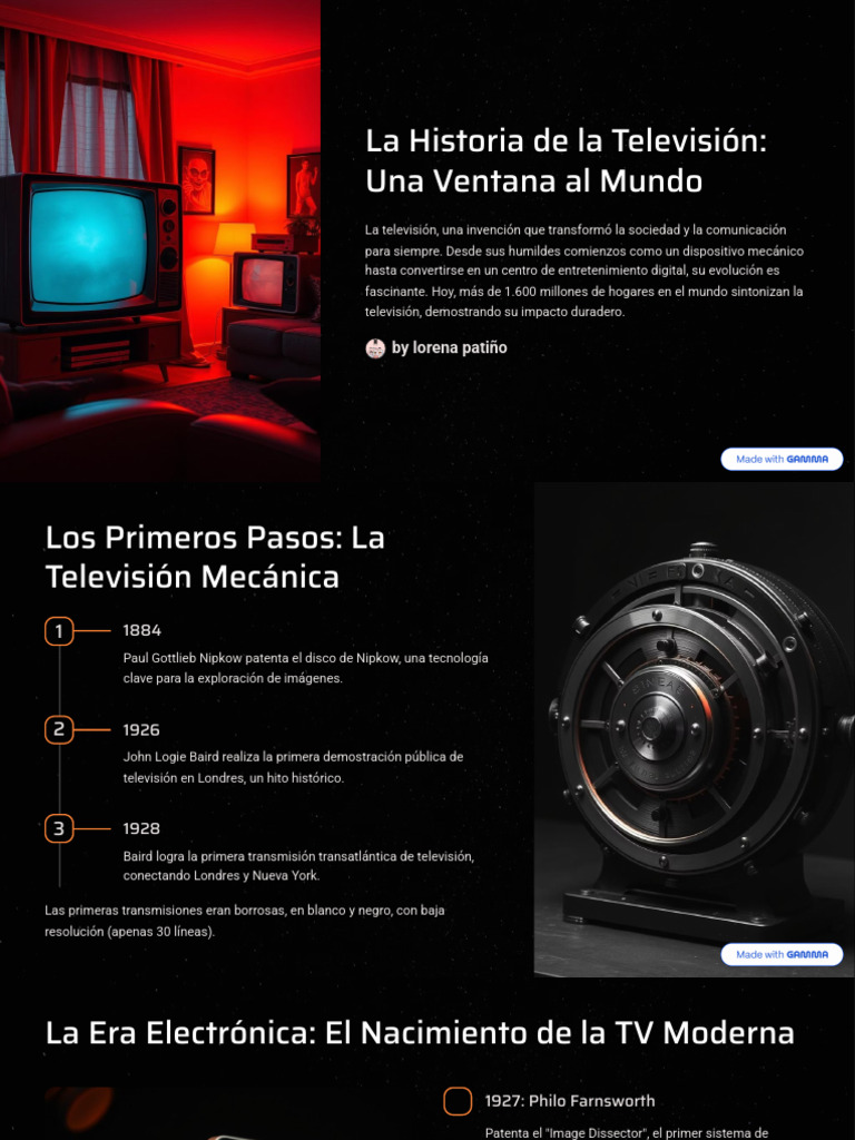 Evolución de la Televisión: Historia y Futuro | PDF | Televisión ...