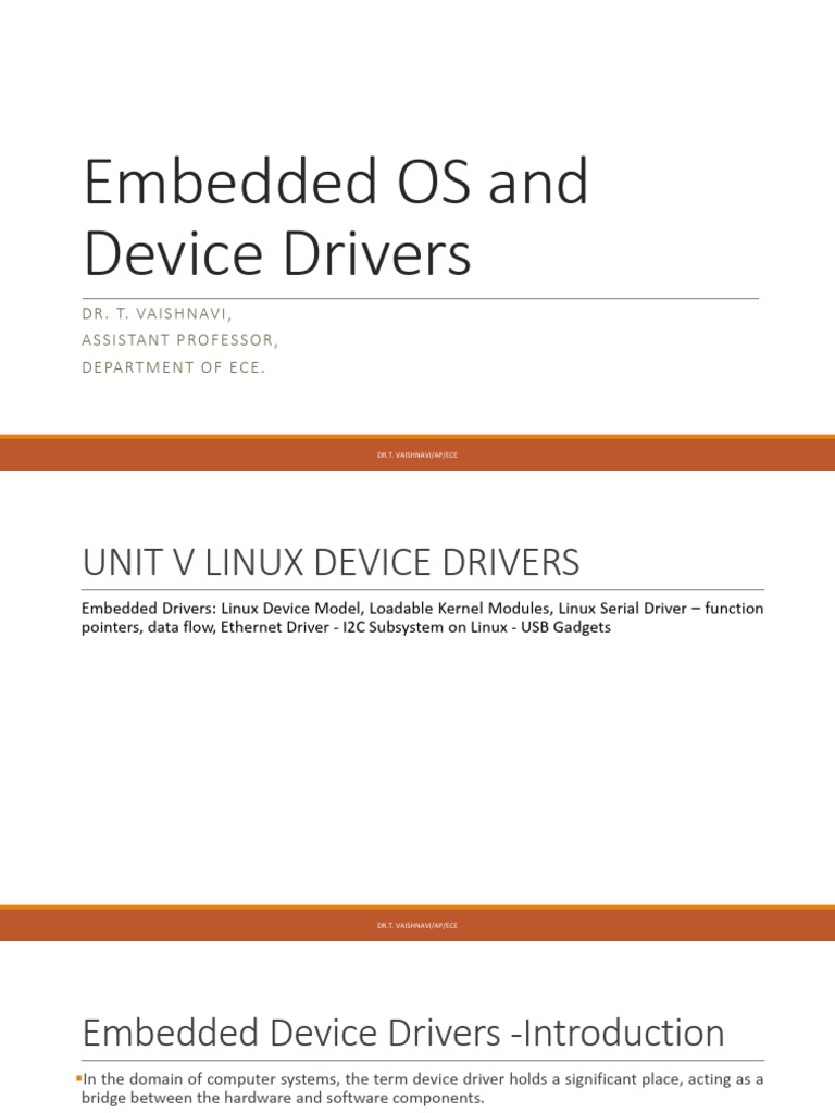 Linux Device Driver Overview and Examples | PDF | Kernel (Operating ...
