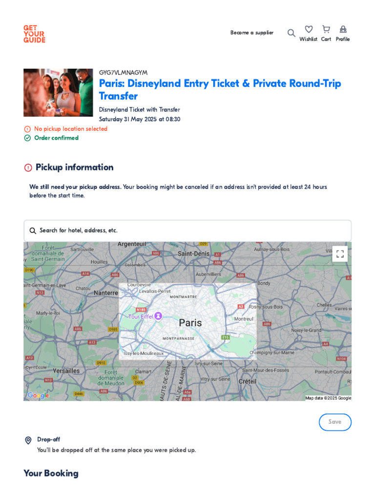 Paris - Disneyland Entry Ticket & Private Round-Trip Transfer | PDF ...