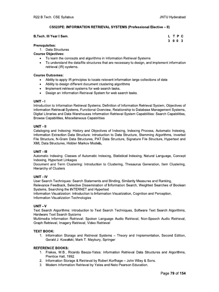 Irs r22 Syllabus | PDF