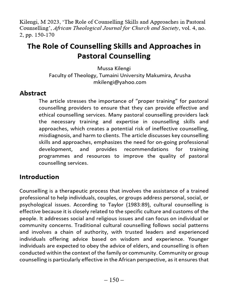 111-Article Text-1073-1-10-20231214 | PDF | Psychotherapy | Cognitive ...