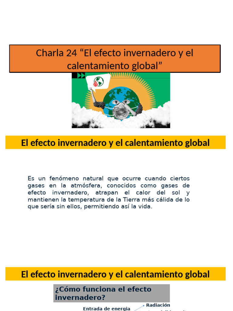 Efecto Invernadero y Calentamiento Global | PDF | Efecto invernadero ...