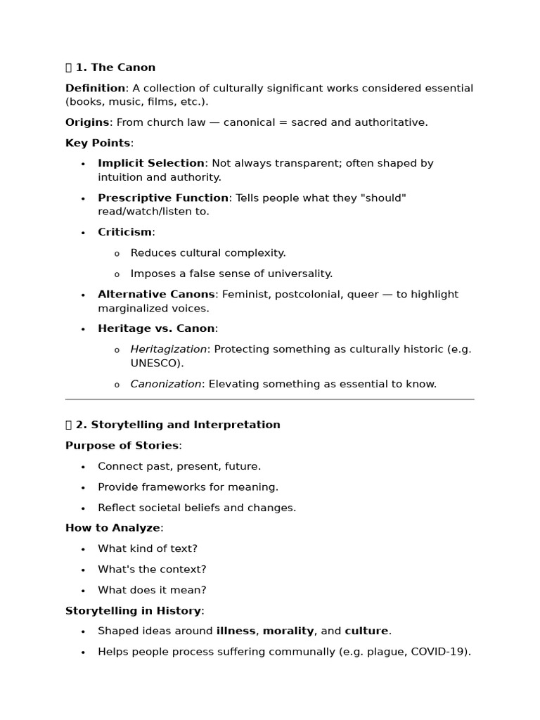 Narratives and Cultural Practices Core Knowledge | PDF ...