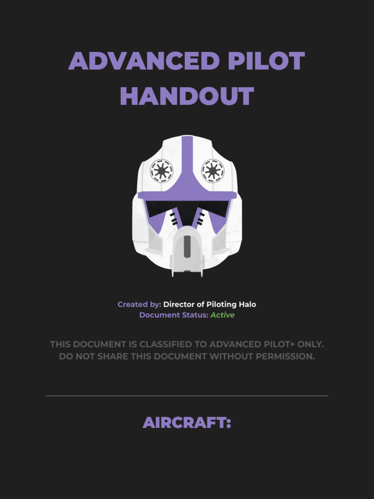 Advanced Pilot Handout (11 - 23) | PDF | Aircraft | Aviation