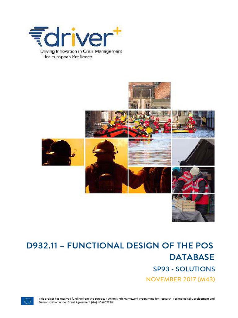 DRIVER+ PoS Database Functional Design | PDF | Model–View–Controller ...