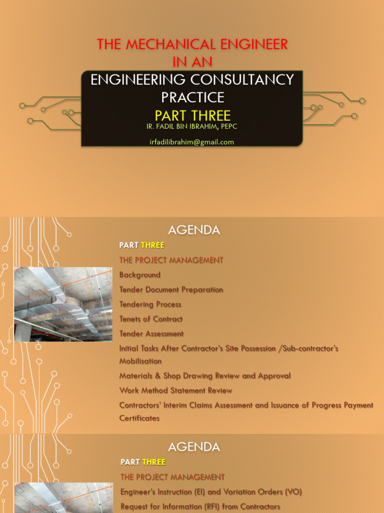 Course On Role of A Mechanical Engineer in An ECP - Part 3 (17 May 2025 ...