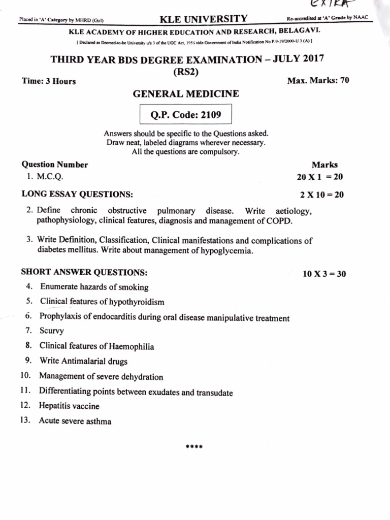 General Medicine Exam Questions | PDF | Respiratory Diseases | Hepatitis