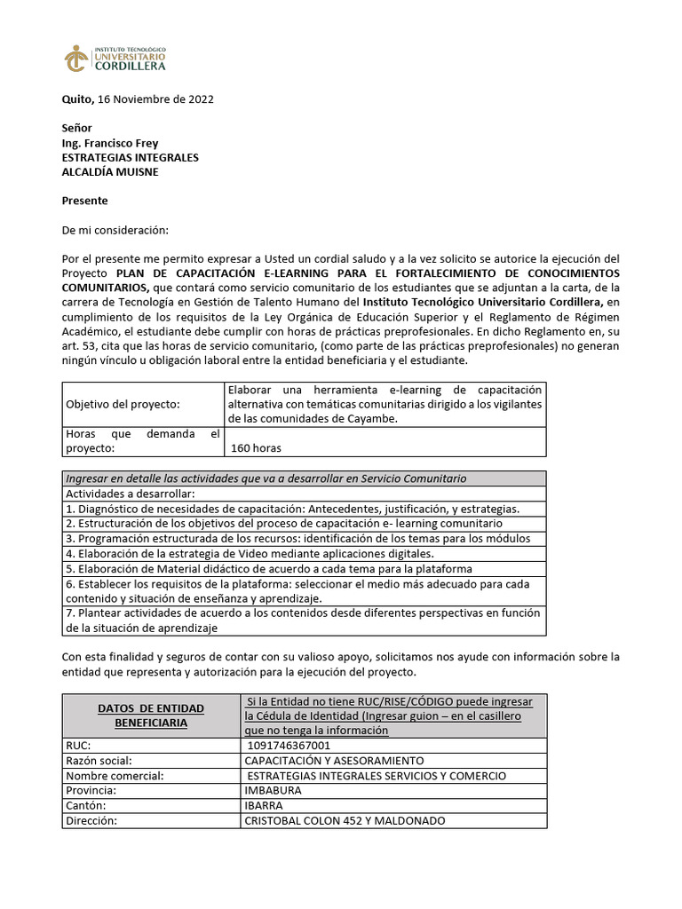 Carta Compromiso Final-Signed | PDF | Pedagogía | Teoría de la educación