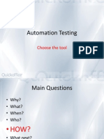 Automation Testing HOW