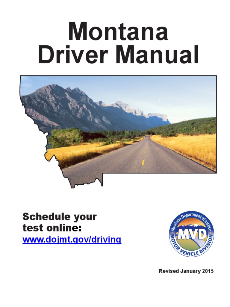 Montana Drivers Manual | Montana Drivers Handbook | Driver's License ...