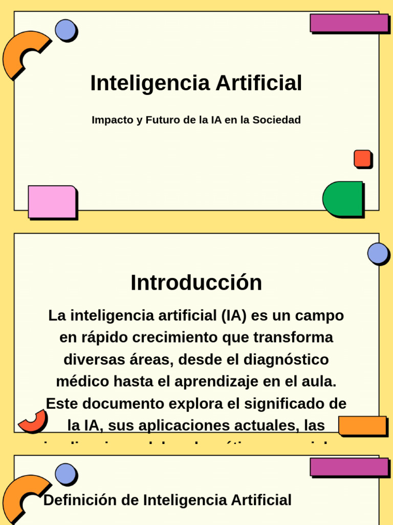 Inteligencia Artificial: Impacto y Futuro de La IA en La Sociedad | PDF