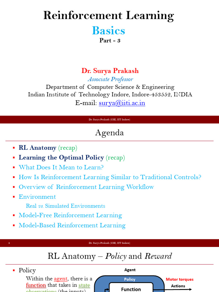 Reinforcement Learning Overview by Dr. Prakash | PDF | Simulation ...