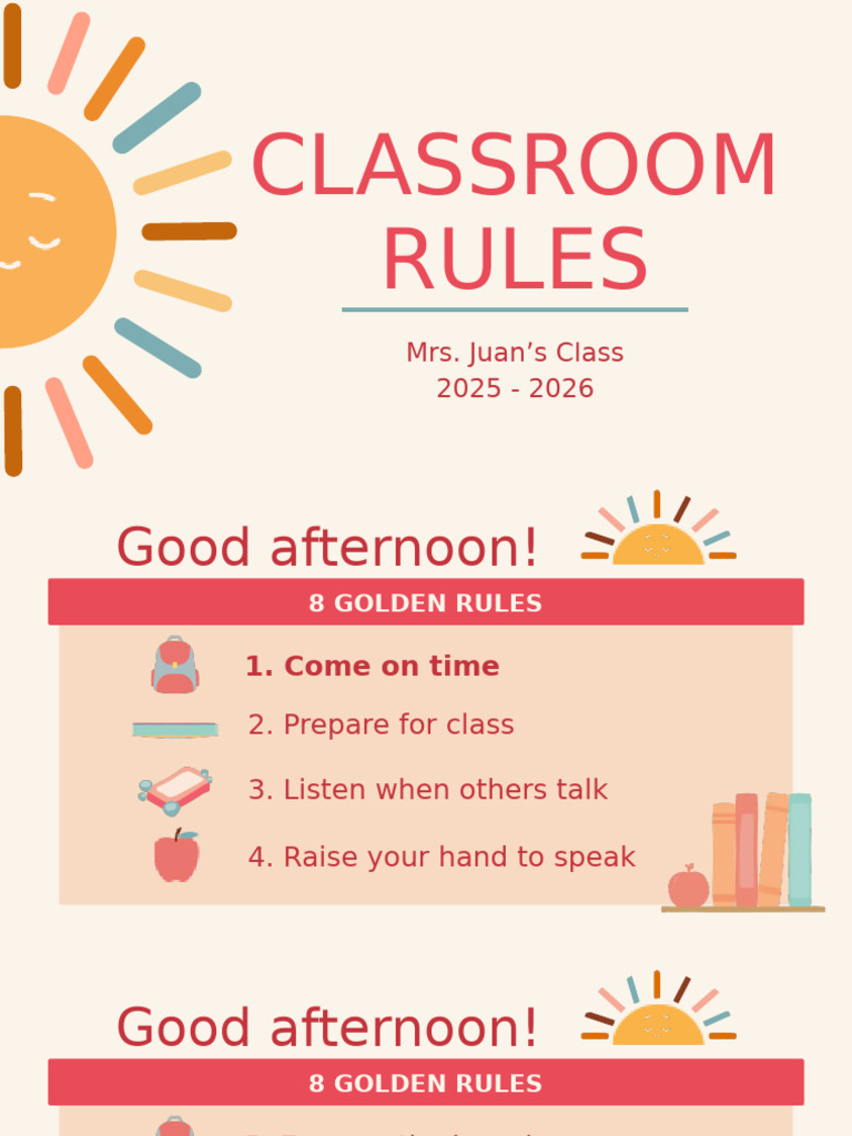 Classroom Rules | PDF