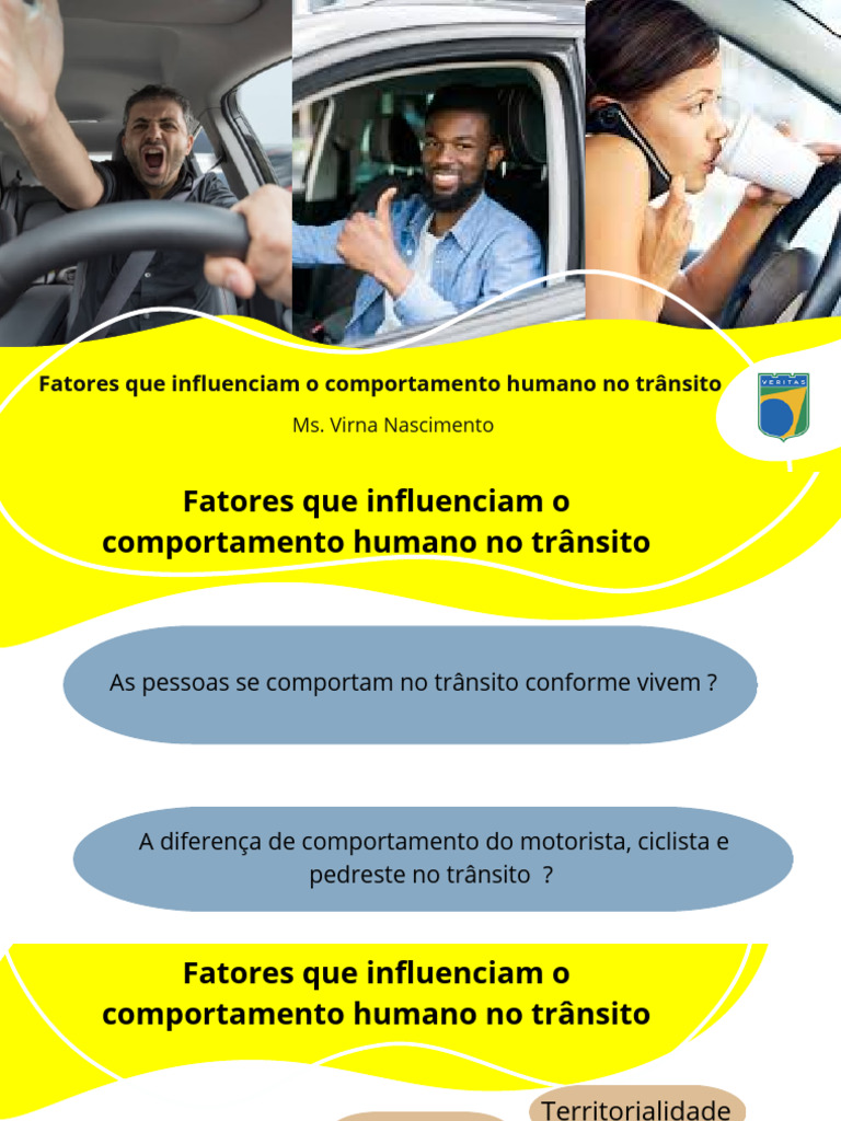 Comportamento Humano no Trânsito | PDF | Tráfego | Humano