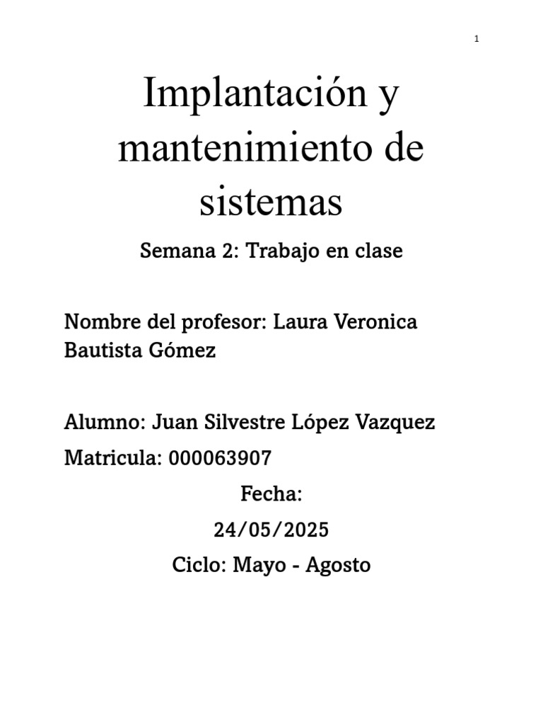 Practica de Clase - Semana 2 | PDF