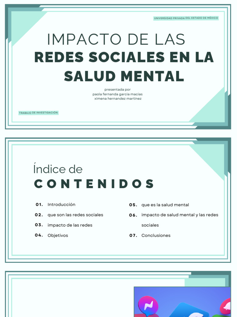Impacto de Redes Sociales en Salud Mental | PDF | Salud mental | Acoso ...