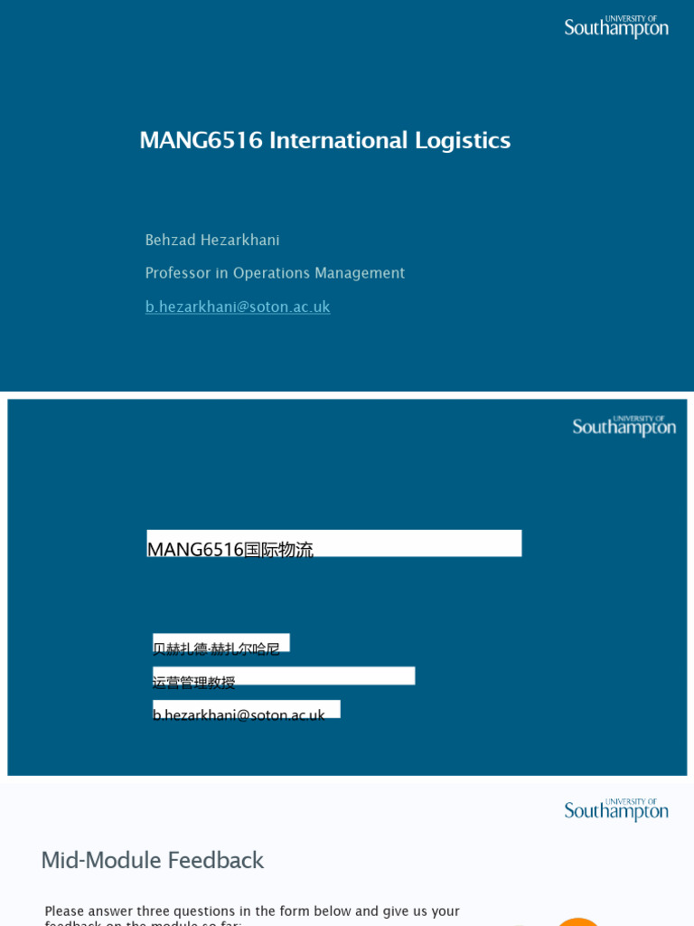 International Logistics Overview and Insights | PDF | Freight Transport