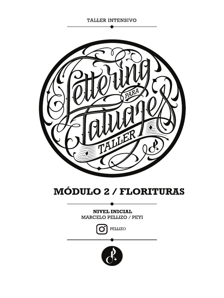 Florituras en Lettering para Tatuajes | PDF | Palabra