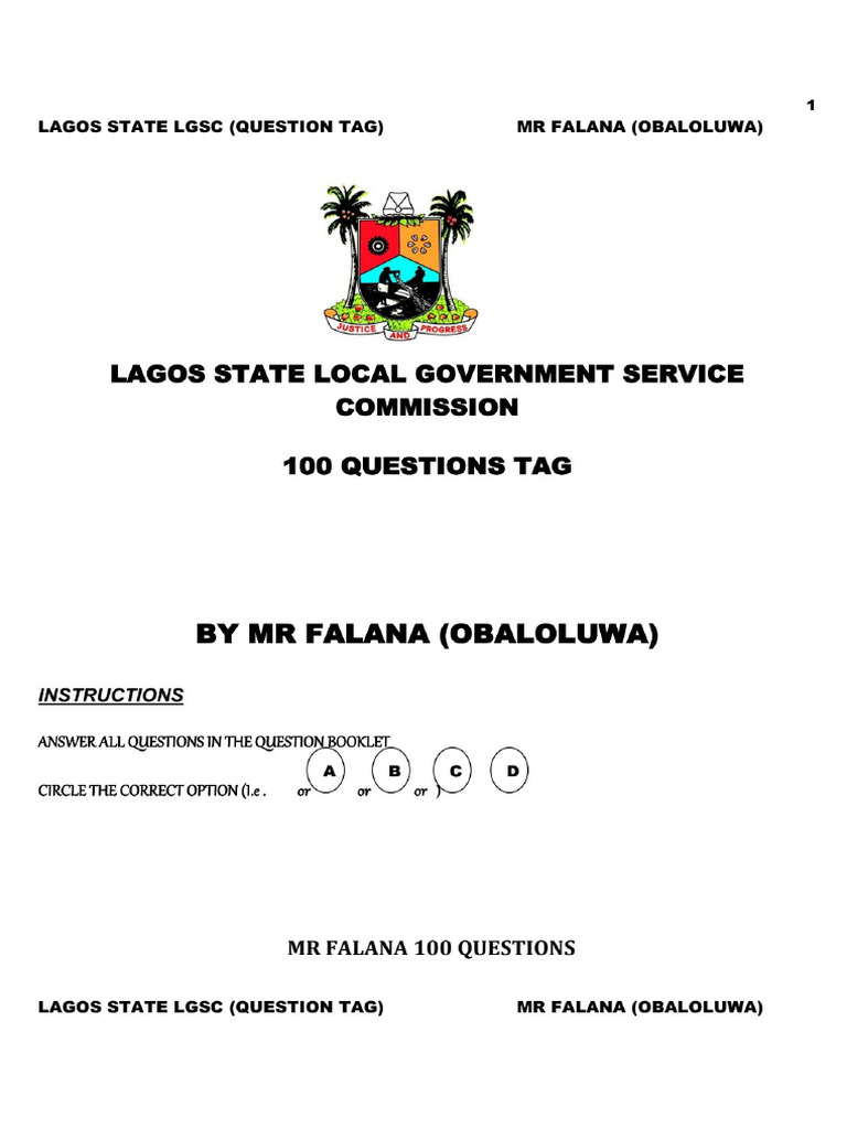 MR Falana LGSC Question Tag | PDF