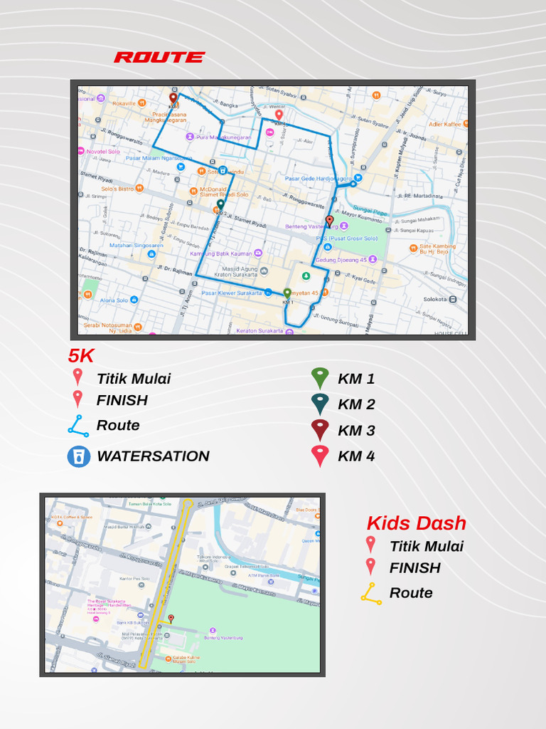 Soekarno Run 2025 Route Details | PDF